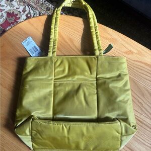 Vera Bradley Chartreuse Quilted Tote